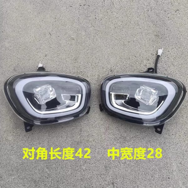 盛昊哈迈M1金豪运电动四轮车前大灯中网装饰玻璃前杠机盖钣金