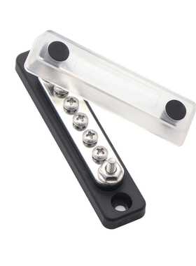 2020新款船舶游艇汇线排5位 100A大电流汇流排  直排直流电路铜排