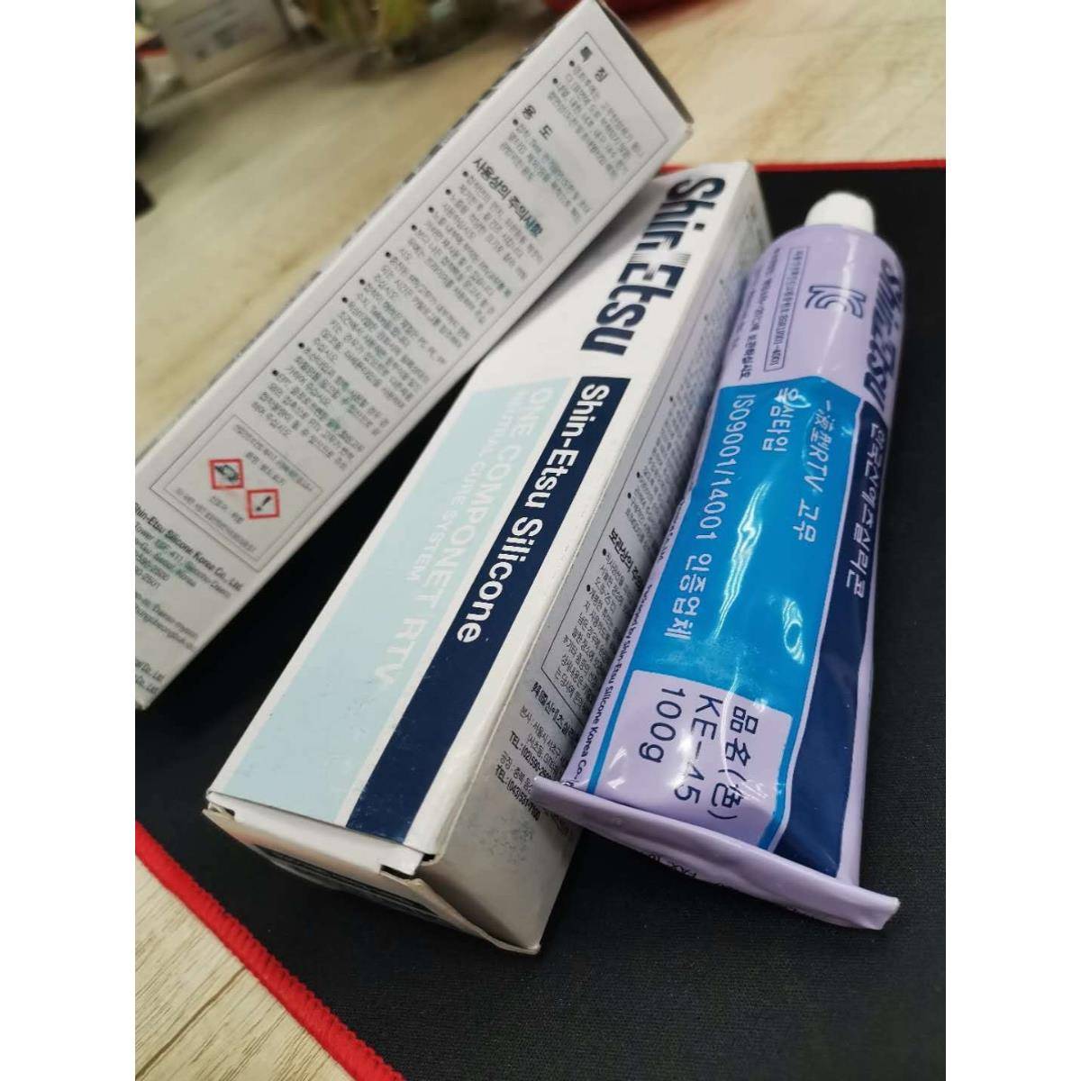 韩国信越KE45W高压电绝缘硅脂粘电子密封硅胶阻燃固定防水密封胶