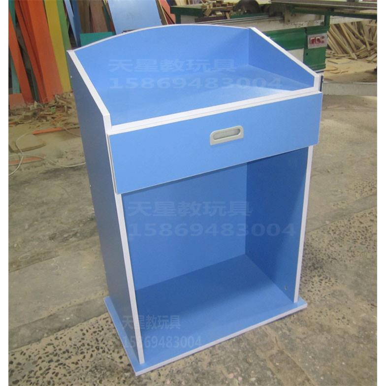 需定制定制学校讲台桌老师演讲台教师桌幼儿园讲桌儿童发言台彩色