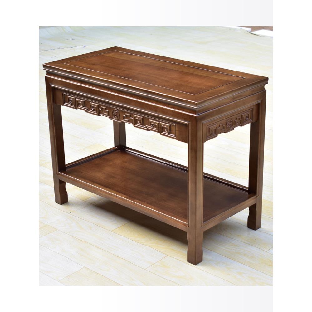 需定制全实木沙发边几客厅电话桌角几老榆木小茶几原木新古典多层