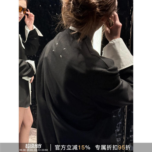 RHERSTUDIO100羊毛无领西装
