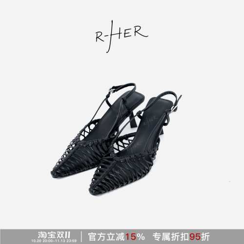 RHERSTUDIO镂空细跟通勤高跟鞋