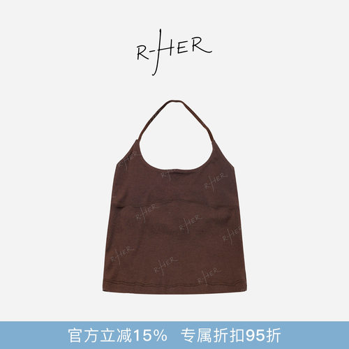 RHER STUDIO“摩卡背心”夏季新款修身显瘦外穿内搭背心女D0978
