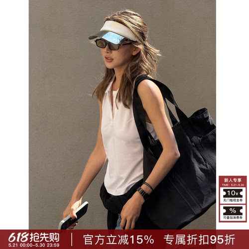 RHER STUDIO“小翻领背心”夏季减龄百搭显瘦翻领无袖背心上衣T52