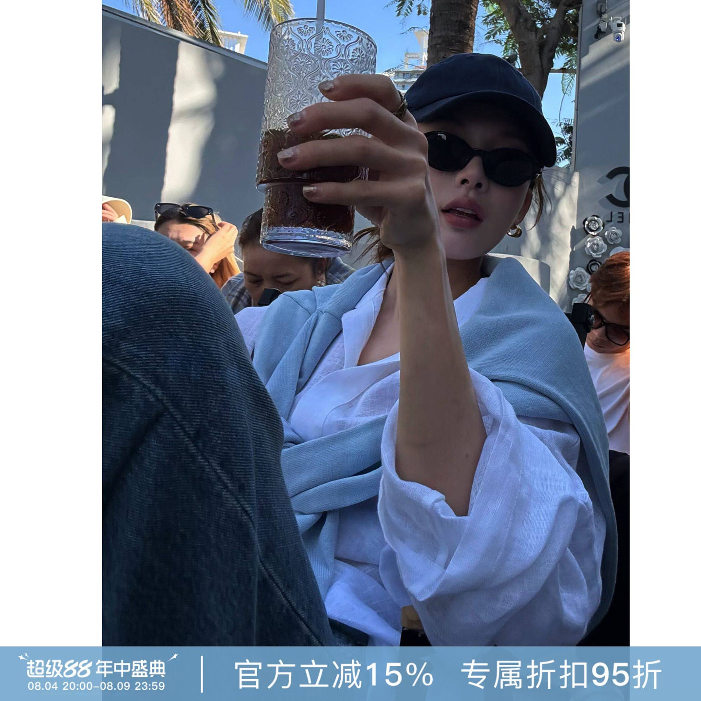 RHER STUDIO“雾区白衫”翻领亚麻长袖衬衫简约宽松休闲上衣C855C