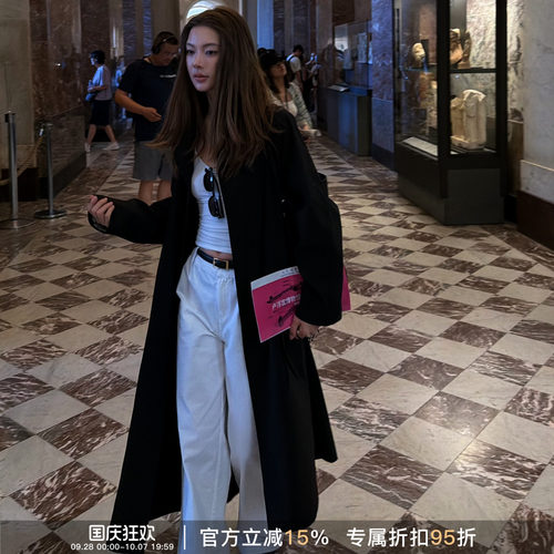 高腰遮胯显瘦薄款纯棉直筒女裤