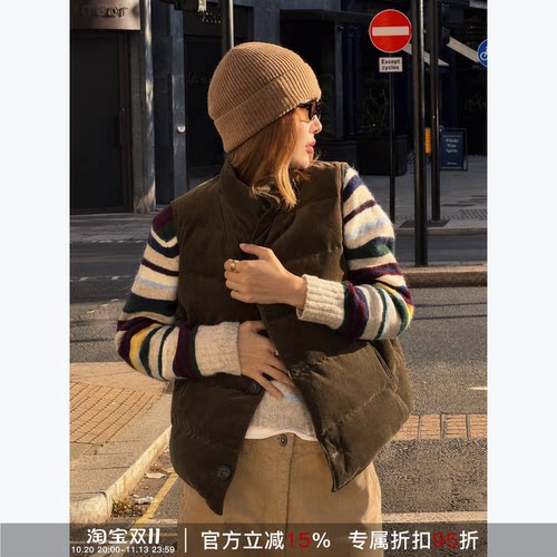 秋冬保暖舒适鹅绒马甲V0217