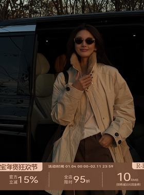 R-HER“乞力马扎罗”90白鹅绒服休闲风洋气厚款女时尚保暖上衣YF2