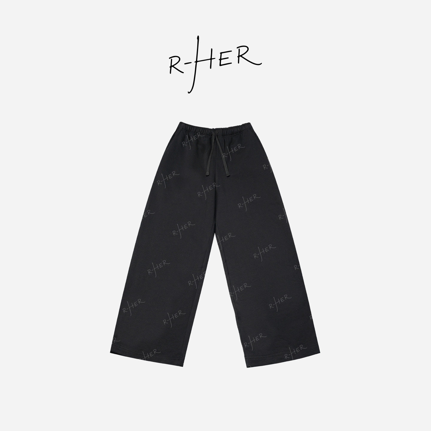 RHER STUDIO 垂感凉感弯刀裤夏季宽松直筒透气百搭休闲K6208