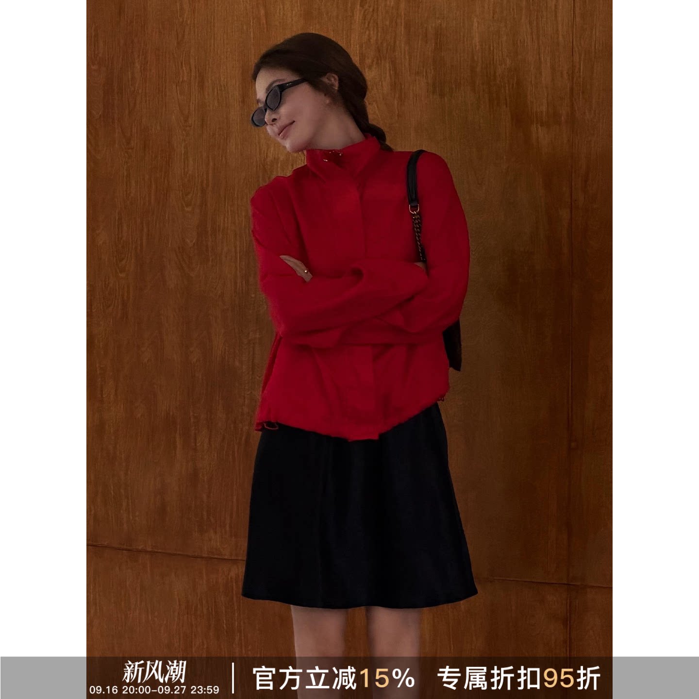 100%亚麻春夏宽松立领女士夹克										