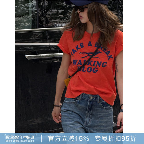 加州假日夏季显瘦字母短袖T恤