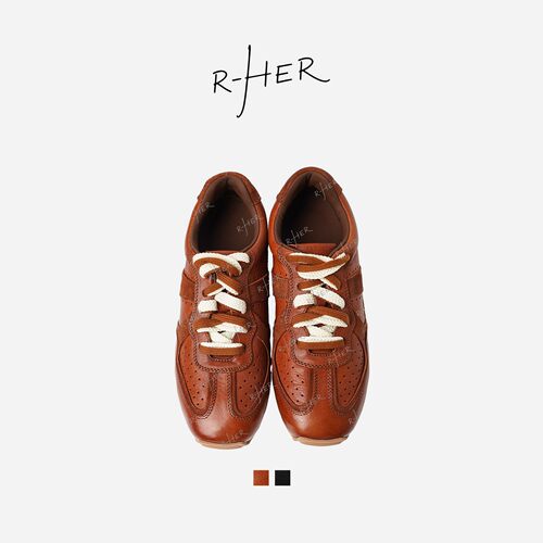 RHER STUDIO 复古舒适透气休闲百搭平底系带德训鞋A5354
