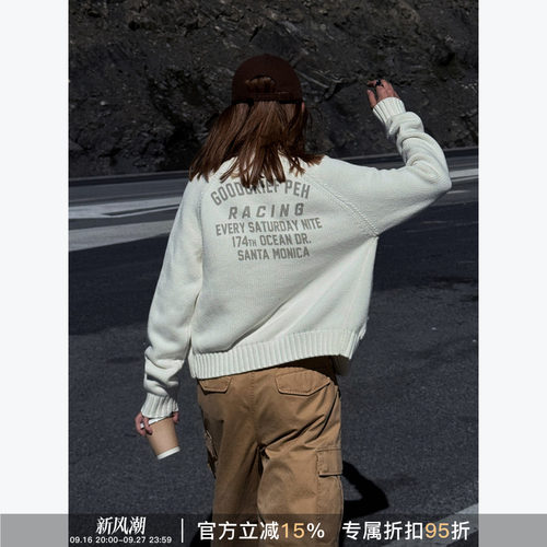 RHERSTUDIO加厚拉链针织开衫