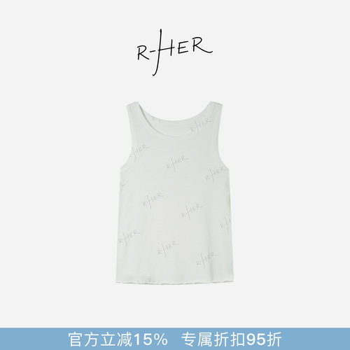 RHERSTUDIO夏季纯白宽松背心