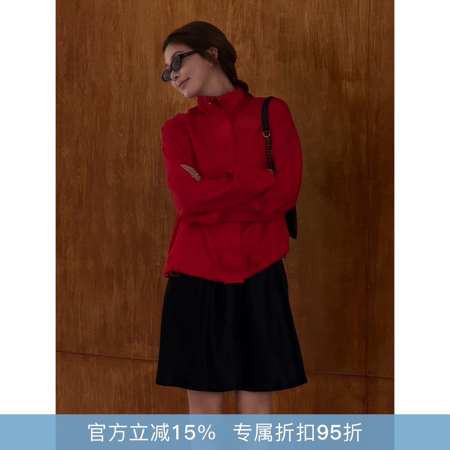 RHER STUDIO 100%亚麻春夏宽松立领时尚百搭休闲夹克外套W0001