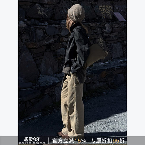 RHER STUDIO 薄款垂感显瘦宽松百搭透气休闲工装裤KKQ21