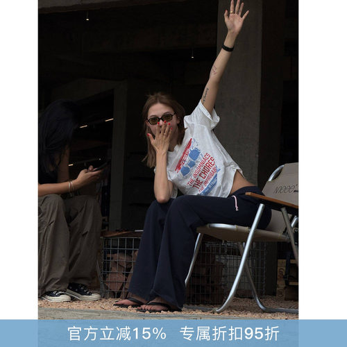 RHER STUDIO“100棉卡通T”夏季新款韩系印花宽松百搭显瘦短袖T20
