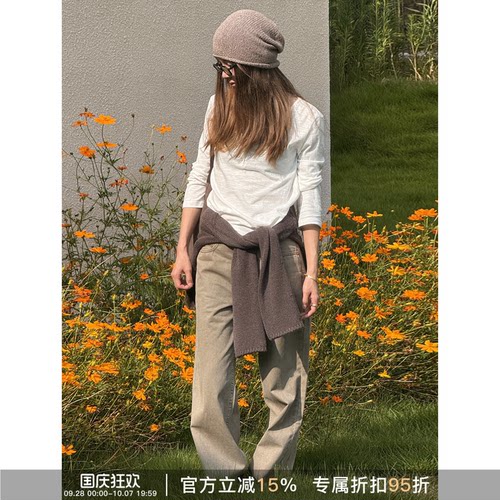RHERSTUDIO100棉薄款长袖T恤