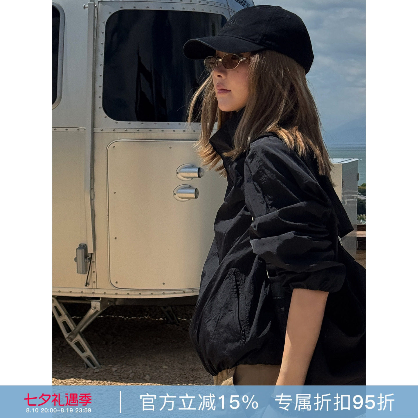 RHER STUDIO“轻黑休闲壳”春夏休闲百搭时尚运动户外薄外套W7056