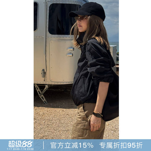 RHER STUDIO“轻黑休闲壳”春夏休闲百搭时尚运动户外薄外套W7056