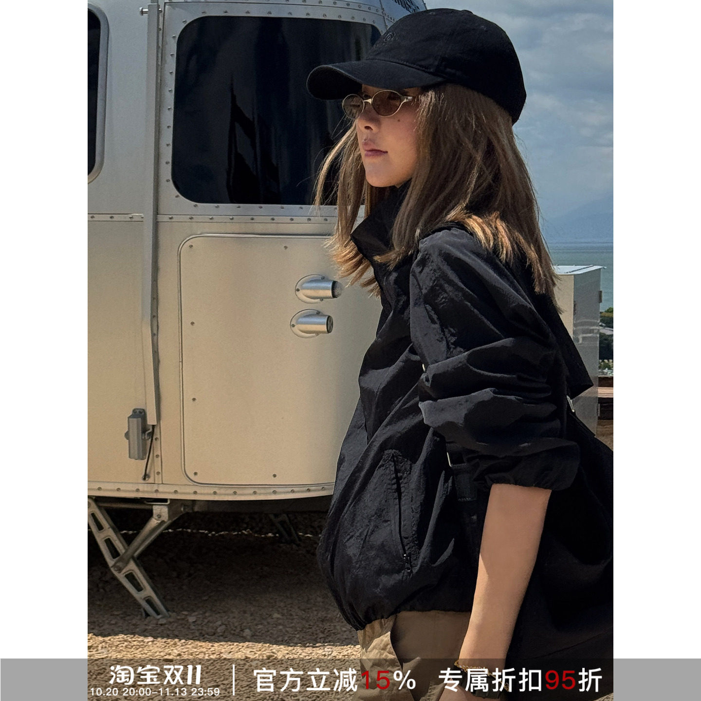 RHER轻黑休闲百搭薄外套W7056