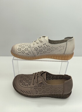 轩美诗新款真皮女鞋百搭休闲单鞋时尚鞋60064