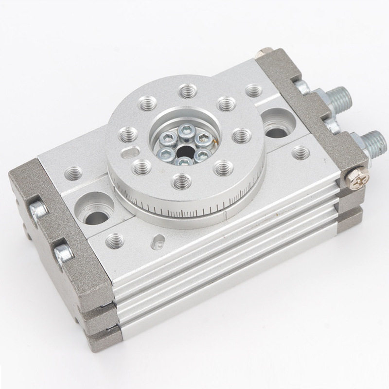 旋转气缸MSQB摆台回转气缸HRQ10/20/30/50/70/100可调齿轮气缸