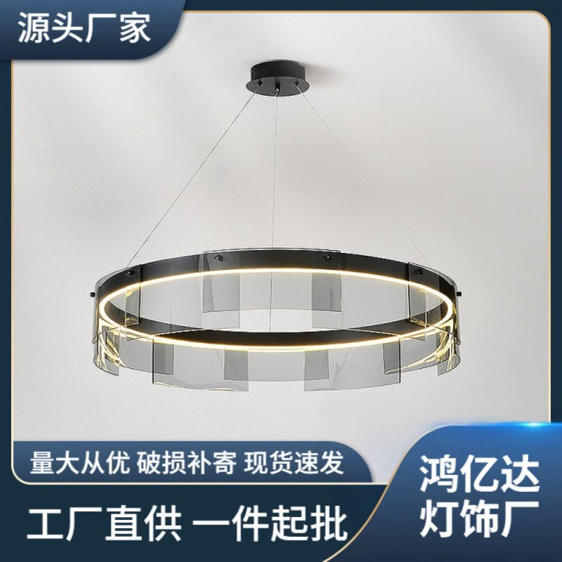 创意北欧艺术轻奢装饰吊灯设计师样板房简约现代玻璃客厅卧室灯具