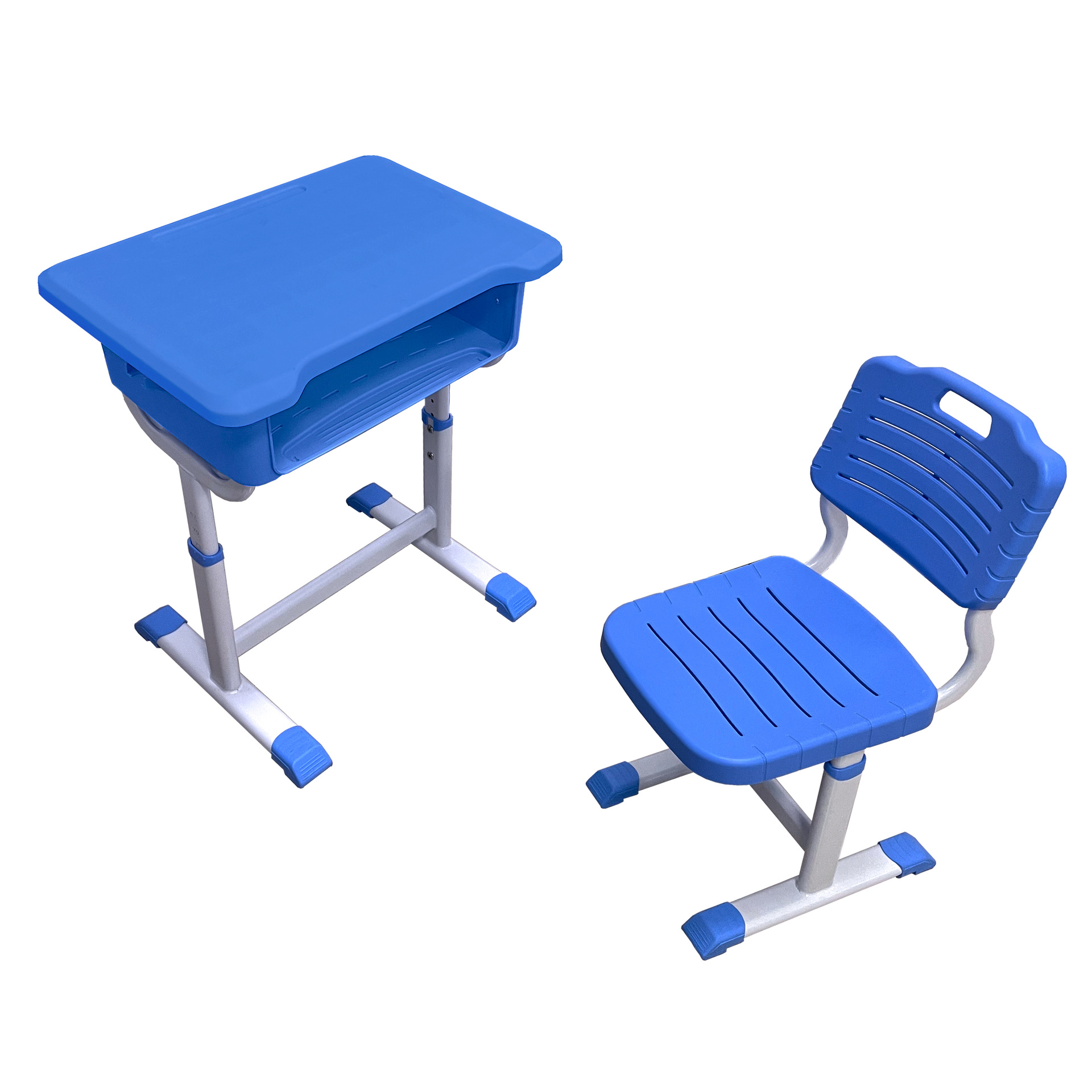 中小学生课桌椅彩色新款单人课桌椅可调节升降ABS塑料课桌椅