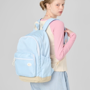 stillwawoo书包大容量女初中生少女森系百搭撞色高中大学生双肩包