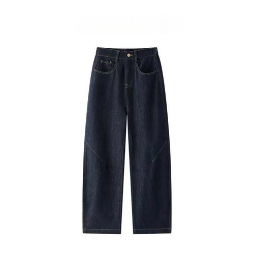 VOGUEEDGE|松弛随性 后松紧藏肉弯刀牛仔裤