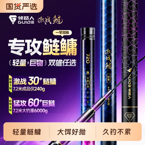 领路人激战鲢轻量大物竿