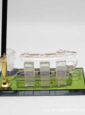 新加坡鱼尾狮办公摆件 Merlion 水晶建筑模型摆件