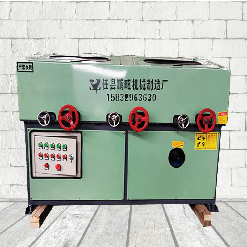 钢管自动除锈机大直径圆管抛光机全封闭外圆水磨拉丝机鹏旺机械