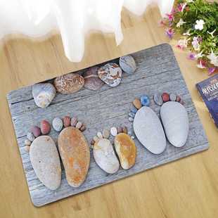 受气包 吸水防滑橡胶门垫卫生间厕所门口地毯地垫厨房脚垫 大石头