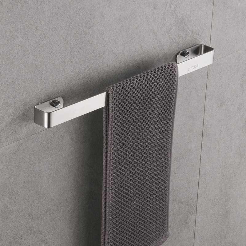 免打孔304不锈钢毛巾杆黑色单杆卫生间挂杆浴室毛巾架置物架挂架,家装主材,卫浴置物架,淘宝优惠券,粉丝福利购,淘宝优惠卷