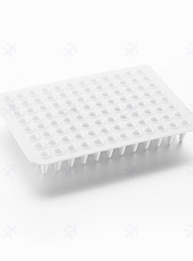 virya 0.1ml96孔蓝色框PCR板 全裙边透明板3323101