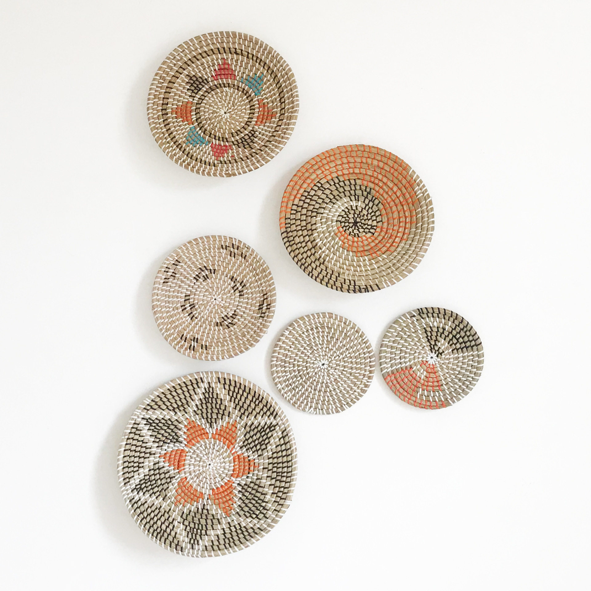 民宿海草编织盘家用草编装饰挂盘摆件客厅植物编织工艺品挂件,自行车/骑行装备/零配件,自行车撑伞架,淘宝优惠券,粉丝福利购,淘宝优惠卷