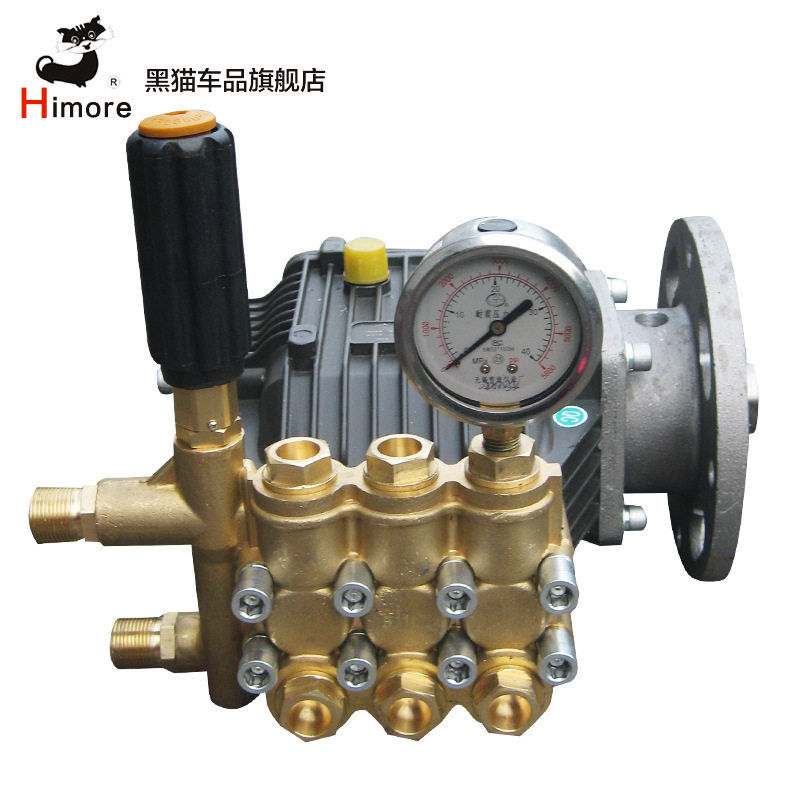 黑猫BCC2018/BZZ2520B高压清洗车机自吸刷车泵头总成三缸柱塞泵头