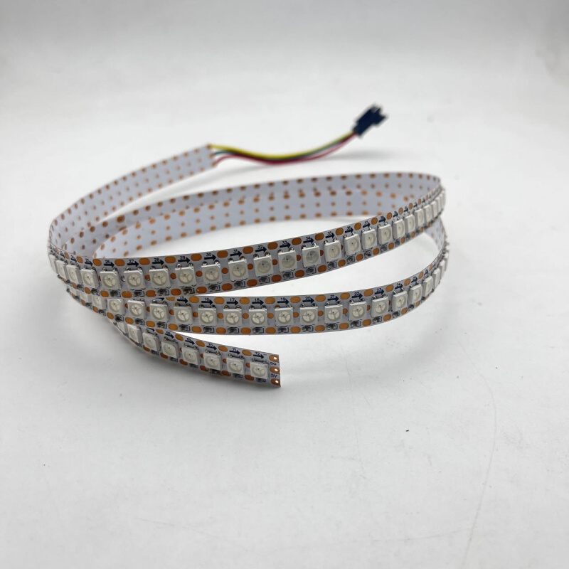 超密5V144灯幻彩灯带12宽单点单控144珠2812RGB全彩灯带