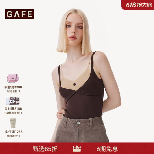 GAFE套头无袖百搭针织衫