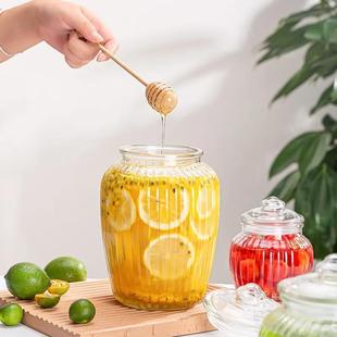 高颜值家用厨房玻璃坛泡菜坛腌制咸菜糖蒜储物罐子零食干果收纳罐