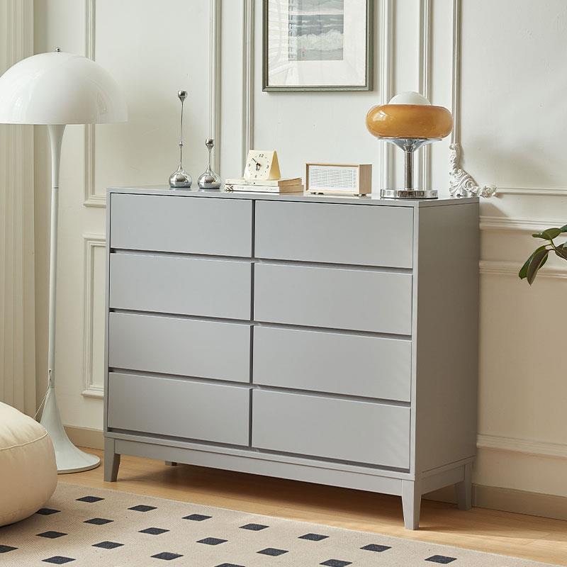 实木客厅八斗柜卧室抽屉式储物收纳边角黑色置物柜子靠墙五斗橱