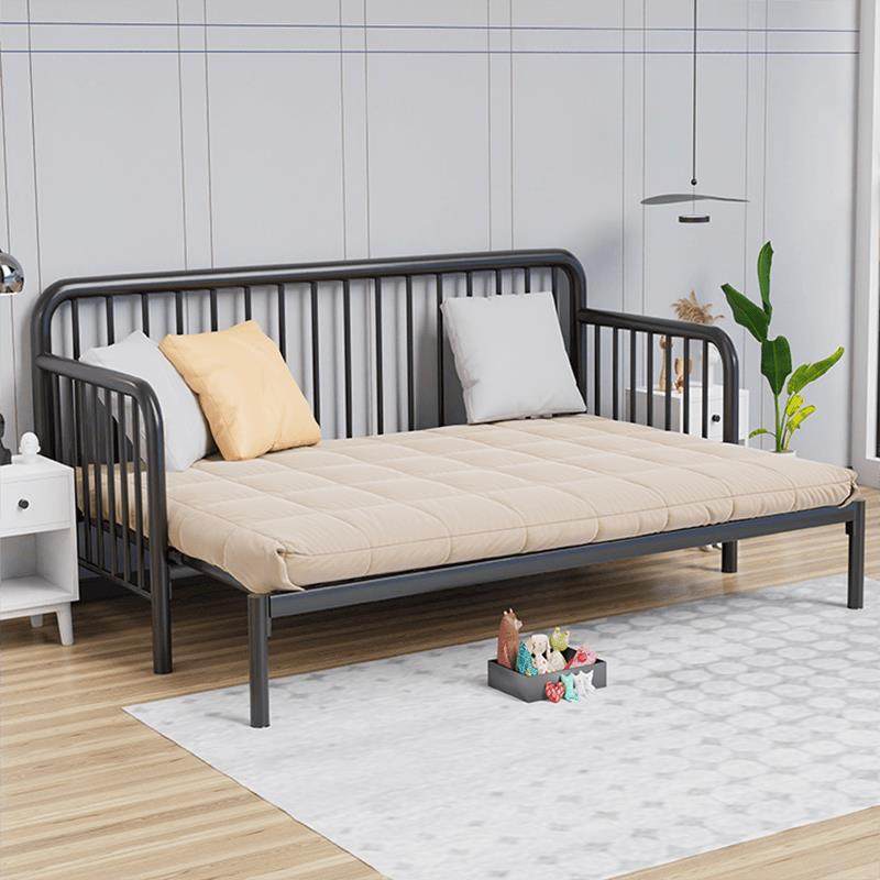 天坛家具客厅金属抽拉式折叠铁艺沙发床两用坐卧钢架铁床铁架子推