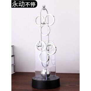 新的永动机桌面不停创意装饰品黑色科技感永不停止混乱摆新的永动