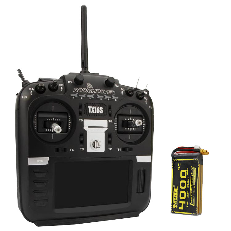 ALIENMODEL 4000mah 2S 7.4V QX7 4K Radiomaster TX16S控电 电池