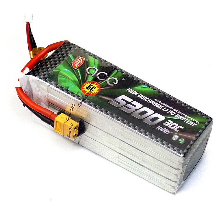 FPV穿越机格氏格式ACE 5300mAh 6s 22.2v30C锂电池XT60高容量航拍