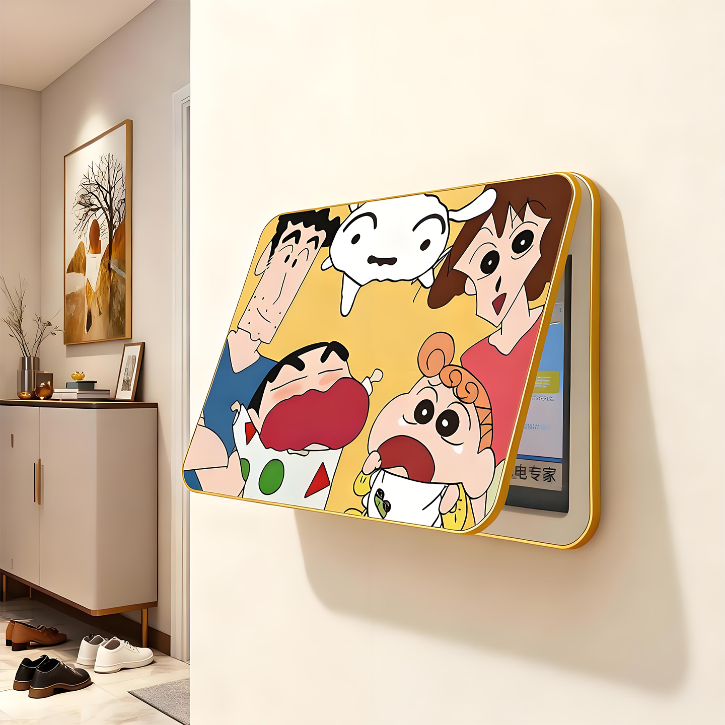 卡通电表箱遮挡遮丑免打孔装饰画