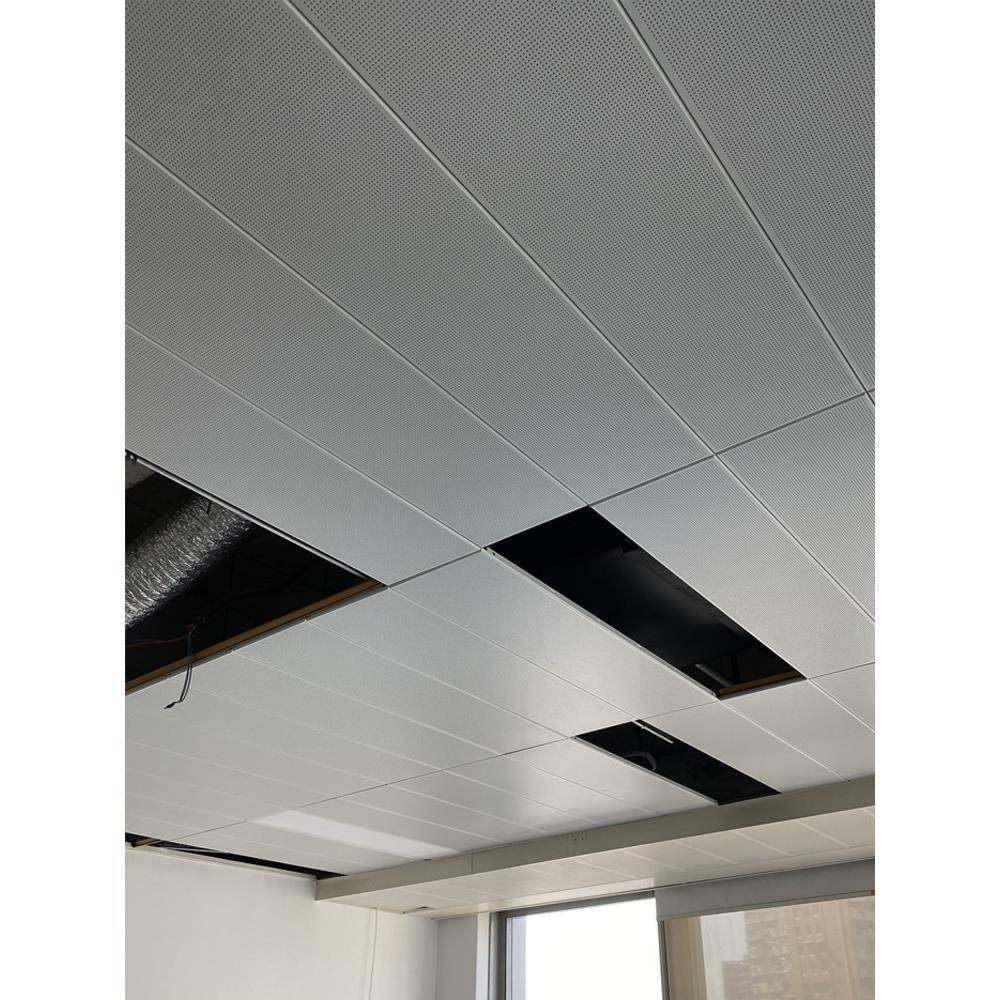 工程集成吊顶穿孔铝扣板300/400x1200微孔满孔长条办公室铝天花